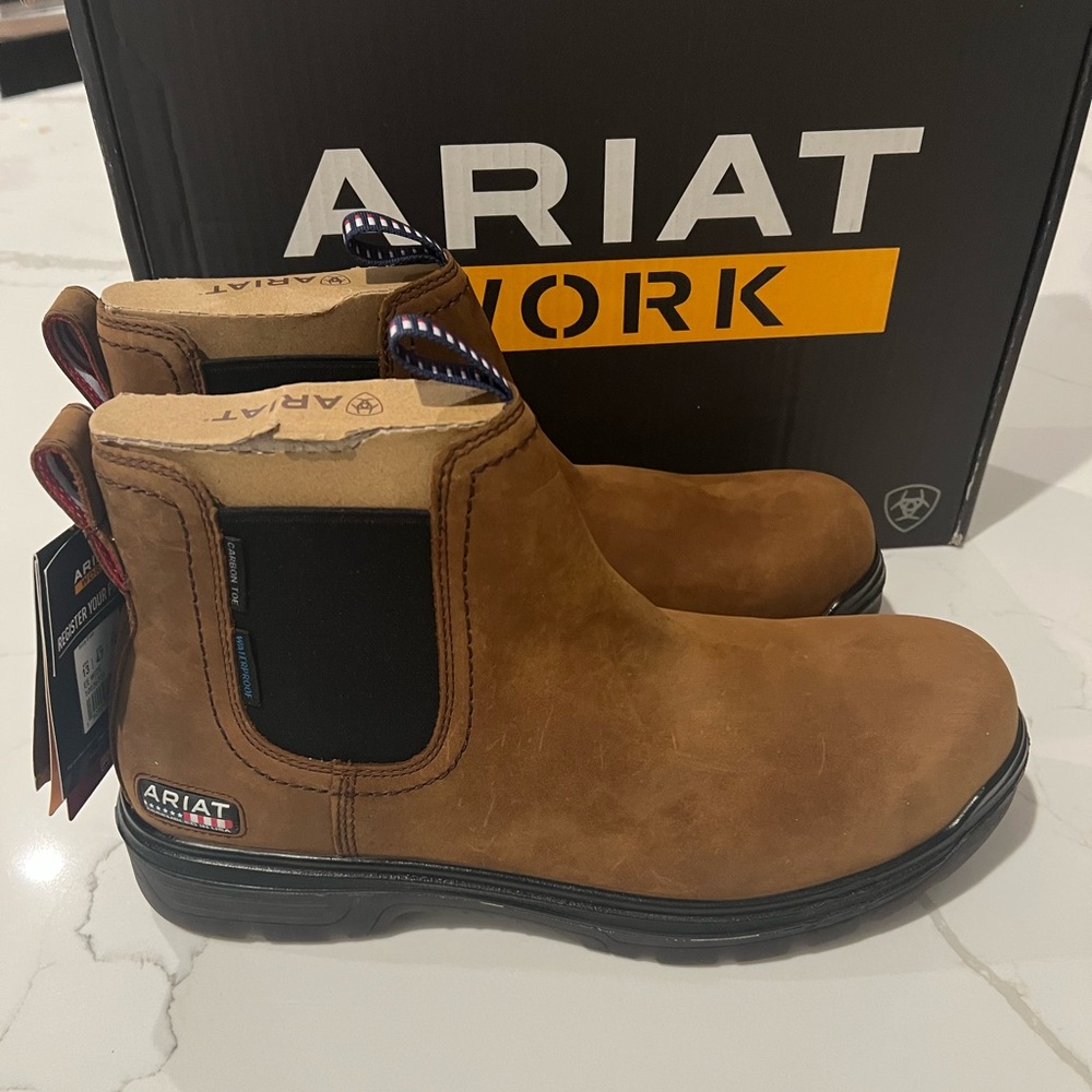 NEW IN BOX Ariat Turbo Chelsea Waterproof Carbon Toe Work Boot